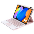 Pouzdro s dotykovou klávesnicí Bluetooth pro Lenovo Idea Tab 11" 2025 TB336FU TB336ZU, růžové