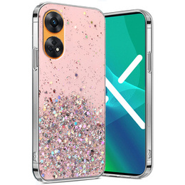 Pouzdro pro Oppo Reno8 T, Glittery, růžové
