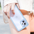 Pouzdro pro Motorola Moto G13 / G23, Fusion Hybrid, transparentní / modré