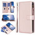 Klopové pouzdro pro Samsung Galaxy A25 5G, Wallet Zipper Pocket, černé