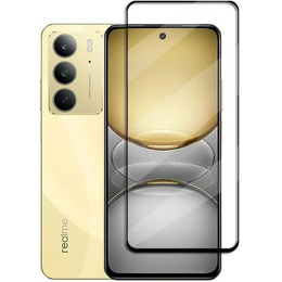 3D tvrzené sklo pro Realme 14X / Realme C75, černý rámeček