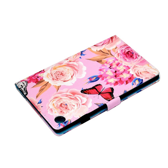 Pouzdro pro Lenovo Tab M10 Plus 10.6 Gen 3 125F/128F, flowers and butterfly