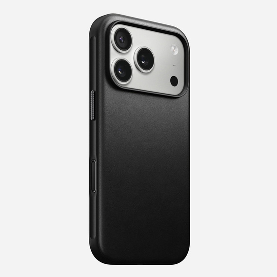 Pouzdro Nomad pro iPhone 17 Pro, moderní kožené pouzdro, černé
