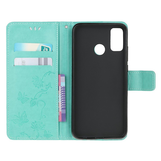 Klopové pouzdro pro Motorola Moto G30 / G10, Butterfly, modré