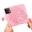 Klopové pouzdro pro Xiaomi Redmi Note 13 5G, Mandala, růžové rose gold