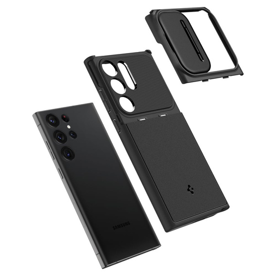 Spigen Optik Armor černé pouzdro pro Samsung Galaxy S23 Ultra