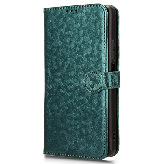 Flipové pouzdro pro Oppo Reno 12FS / 12F, Wallet Rhombus, zelené