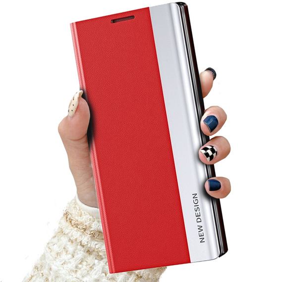 Klopové pouzdro pro Xiaomi Redmi 10C, Side Magnetic, červené