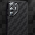 Pouzdro BENKS Kevlar pro Samsung Galaxy S25 Ultra, pro MagSafe, Carbon Fiber, černé