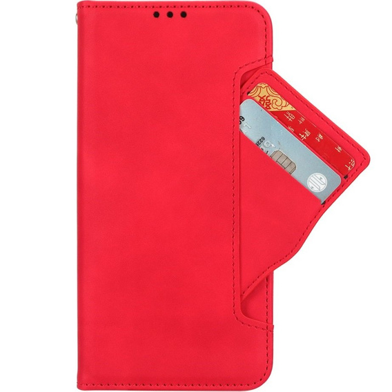 Klopové pouzdro pro Honor 90 Lite 5G, Card Slot, červené