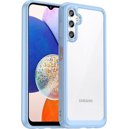 Pouzdro pro Samsung Galaxy A14 4G/5G, Fusion Hybrid, transparentní / modré
