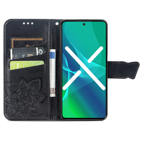 Klopové pouzdro pro Infinix Smart 7 HD 4G, Butterfly, černé