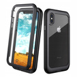 Pouzdro pro iPhone X/XS, Shockproof, s fólií, černé
