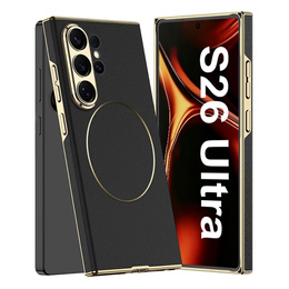 Magnetické pouzdro GKK Nickel Ring Leather pro Samsung Galaxy S26 Ultra