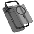 Matné pouzdro pro iPhone 17 Pro Max, pro MagSafe, průsvitné černé
