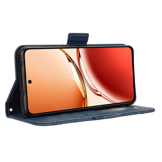Klopové pouzdro pro Oppo Reno 12FS / 12F, Card Slot, námořnicky modré
