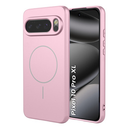 Silikonové pouzdro pro Google Pixel 10 Pro XL, pro MagSafe, růžové