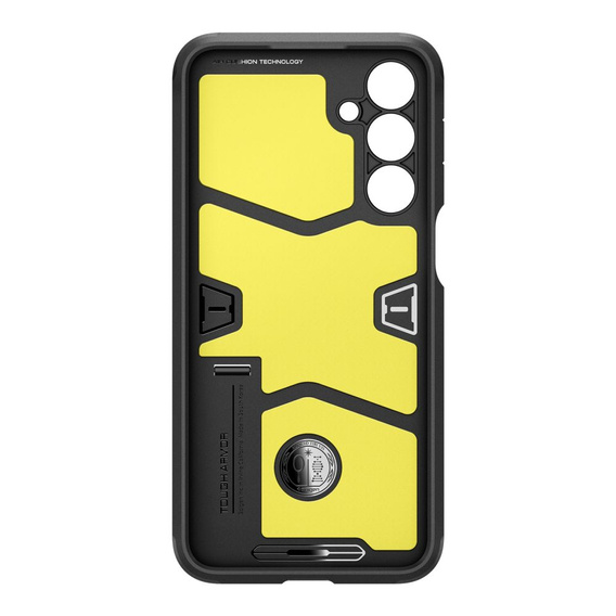 Pouzdro Spigen pro Samsung Galaxy A36 5G, Tough Armor Mag MagSafe, černé + 9H tvrzené sklo