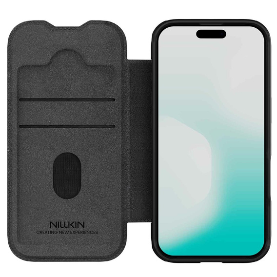 Pouzdro s klopou NILLKIN CamShield Qin Pro pro iPhone 17