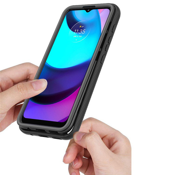 Pouzdro pro Motorola Moto E20, Shockproof, s fólií, modré