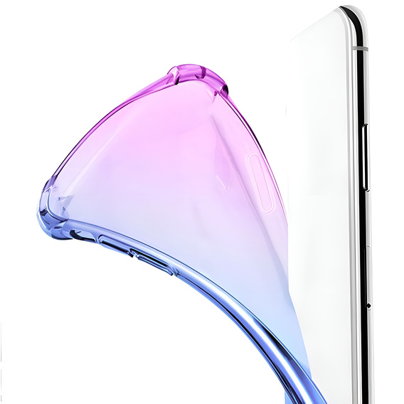 Pouzdro pro Realme 14 Pro 5G, Gradient Dropproof, Fialová / modrá