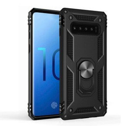 Pancéřové pouzdro pro Samsung Galaxy S10+ Plus, Nox Case Ring, černé