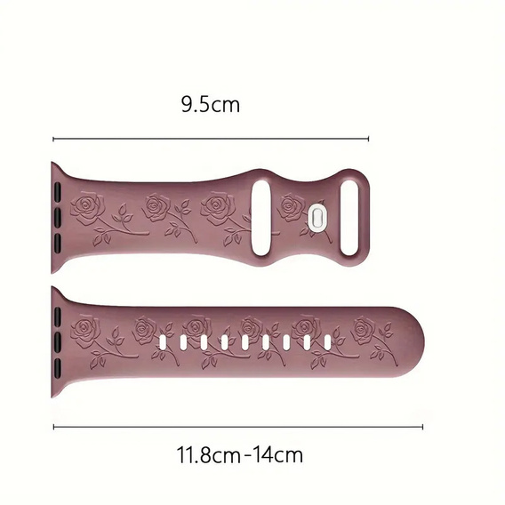 Silikonový řemínek pro Apple Watch 1/2/3/4/5/6/7/8/9/SE 38/40/41/mm