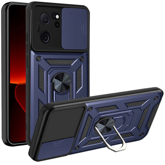 Pouzdro pro Xiaomi 13T / 13T Pro, CamShield Slide, námořnicky modré