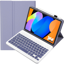 Pouzdro s klávesnicí Bluetooth pro Lenovo Idea Tab 11" 2025 TB336FU TB336ZU, fialové