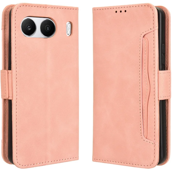 Klopové pouzdro pro OnePlus Nord 4, Card Slot, růžové