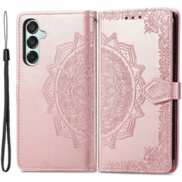 Klopové pouzdro pro Samsung Galaxy M15 5G, Mandala, růžové