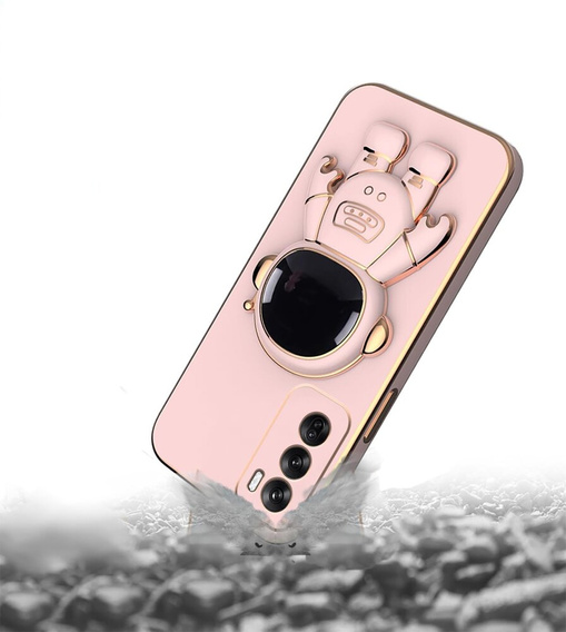 Pouzdro pro Oppo Reno 12, Astronaut, růžové