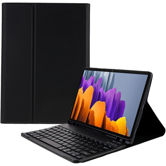 Pouzdro + klávesnice Samsung Galaxy Tab S7 T870/T875 / S8, Pen Slot, černé