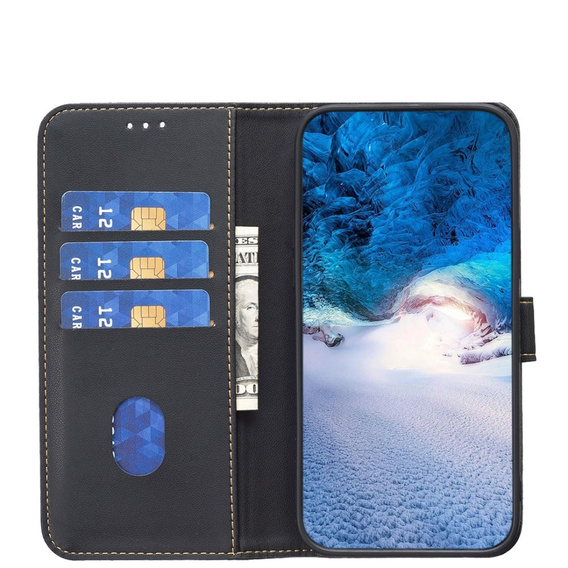 Klopové pouzdro pro Samsung Galaxy A35 5G, BINFEN Wallet, černé