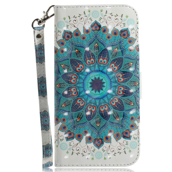 Klopové pouzdro pro Motorola Edge 50 Pro 5G, Wallet, Mandala Flower