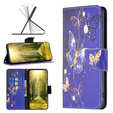 Klopové pouzdro pro Xiaomi Redmi Note 13 5G, Wallet, Butterflies fialové