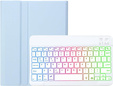 Pouzdro s podsvícenou bluetooth klávesnicí pro iPad 10.9 2022 (10 gen.), modré