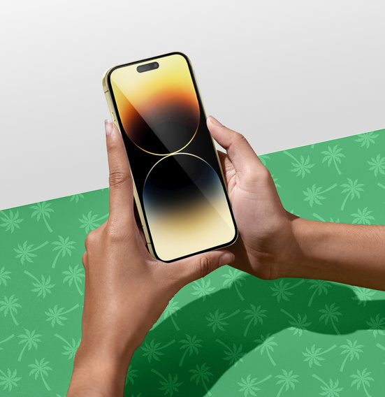 Tvrzené sklo 5D Full Glue Smart Palm pro iPhone 14 Pro