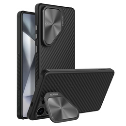 Pouzdro pro Samsung Galaxy S25 Ultra, pancéřované Nillkin, Carboprof Case, pro Magsafe, černé