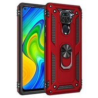 Pancéřové pouzdro pro Xiaomi Redmi Note 9, Nox Case Ring, červené