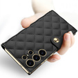 Flipové pouzdro pro Samsung Galaxy S23 Ultra, GKK Mirror Wallet, černé