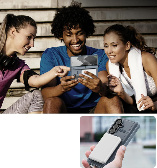 Dexnor Magnetické pancéřové pouzdro s dvojitou základnou pro Samsung Galaxy Z Fold7