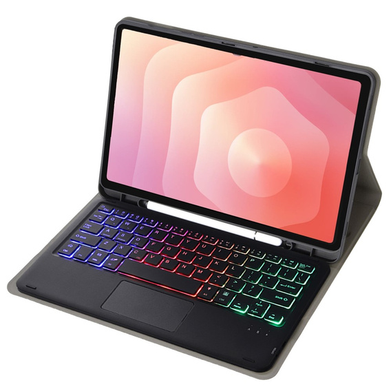 Pouzdro s podsvícenou klávesnicí Bluetooth a touchpadem pro Samsung Galaxy Tab S11