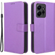 Klopové pouzdro pro Xiaomi Redmi Note 12 4G, Wallet Smart Magnet, fialové