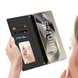 Flipové pouzdro pro Samsung Galaxy S24 Ultra, GKK Mirror Wallet, černé