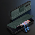 Klopové pouzdro pro Samsung Galaxy Z Fold5 5G, Wallet, námořnicky modré