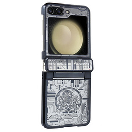 Pouzdro pro Samsung Galaxy Z Flip 5 5G, Mechanical Legend, černé