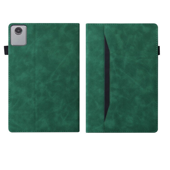 Pouzdro pro Lenovo Tab M11, Classic, s prostorem pro stylus, zelené