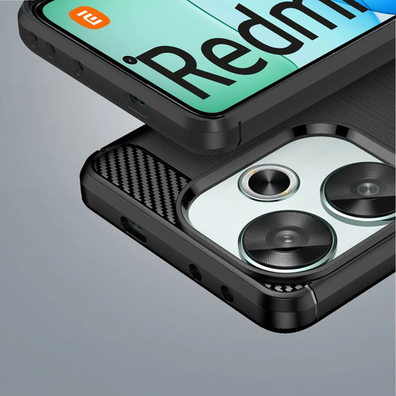 Pouzdro pro Xiaomi Redmi 13, Carbon, černé