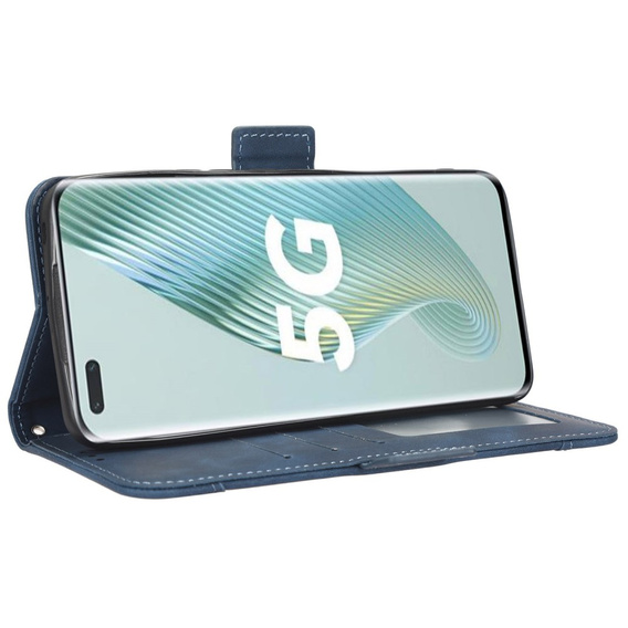 Klopové pouzdro pro Honor Magic 5 Pro 5G, Card Slot, námořnicky modré